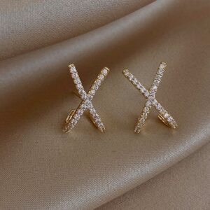 Stainless Steel Criss Cross Studs