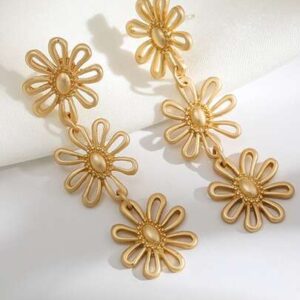 Flower Drop Earring