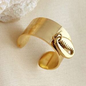 Cowrie Stainless Steel Ring