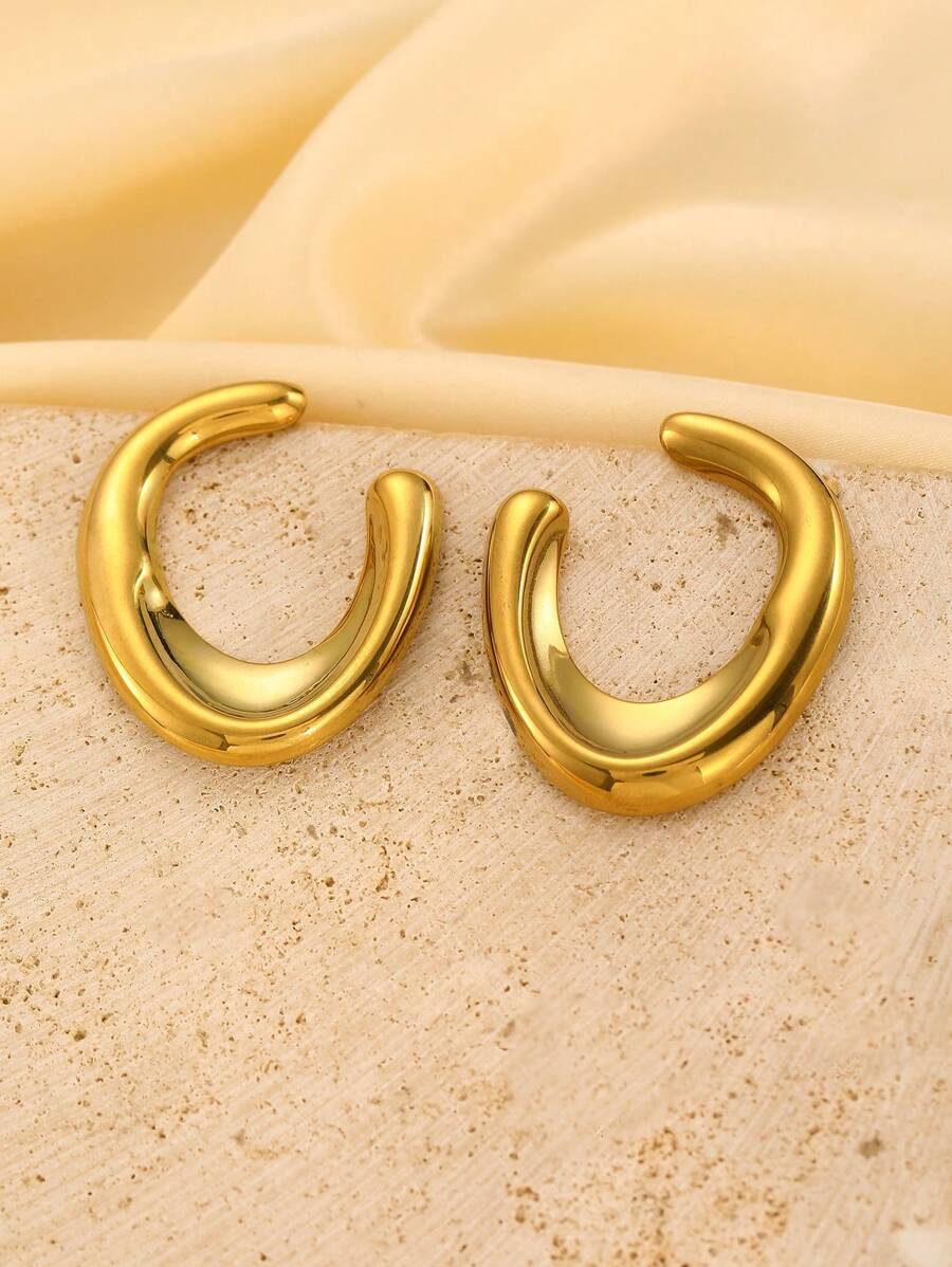 Stainless Steel Elegant Stud Earring