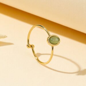 Baroque Ring With Natural Stone