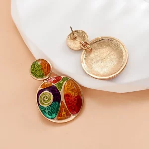 Color Block Earrings