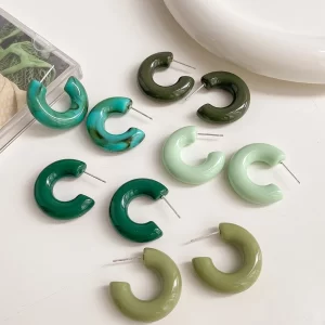 5pairs Minimalist Cuff Hoop Earrings