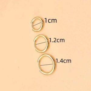 3 piece Minimalist Hoops - Gold (Not Pairs)