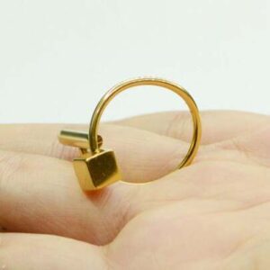 Geometric Minimalist Stainless Steel Open Ring