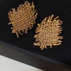 Textured Hashtag Stud