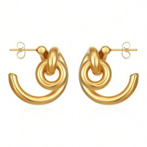 Stainless Steel Knot Earrings