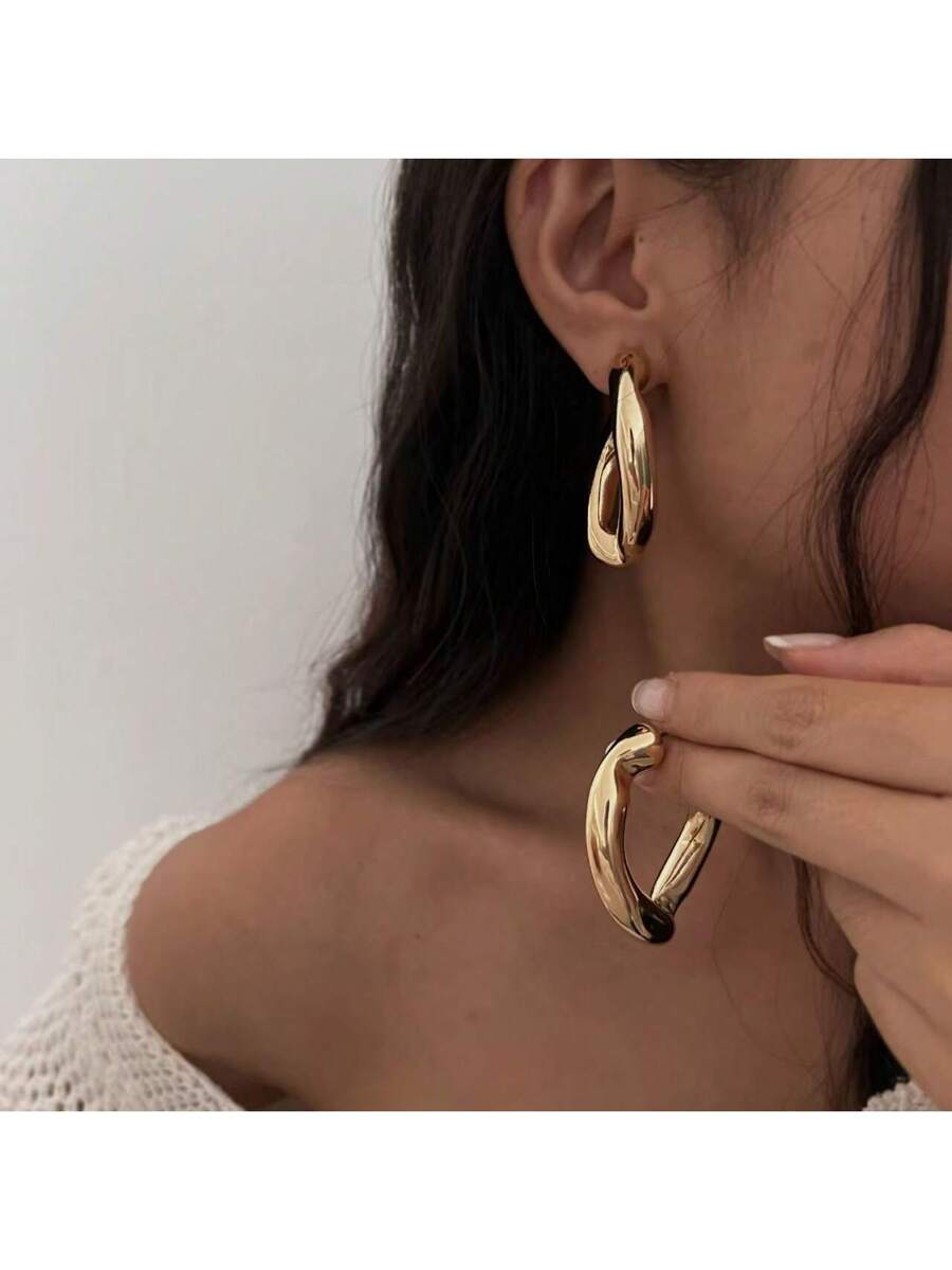Geometric Twisted Earrings