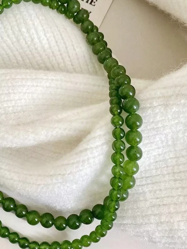 Jade Beaded Necklace - Image 2