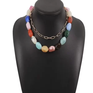 Layered Statement Choker and Necklace