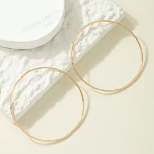 Oversized Round Stud Earring - Large